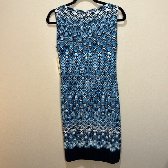 Donna Morgan Blue Janeen Jersey Dress Size 12 - Picture 6 of 6